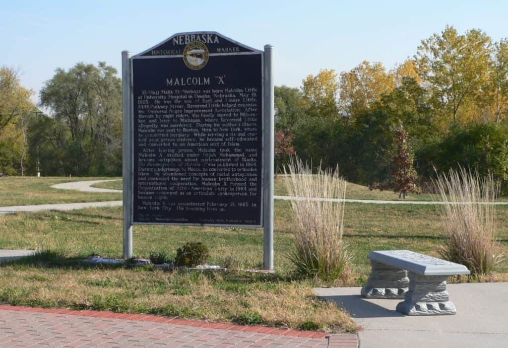 Malcolm X Omaha historical marker