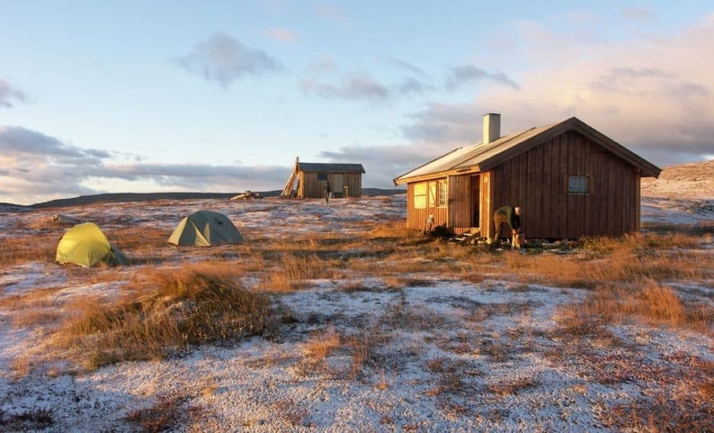 Trekking through Lapland