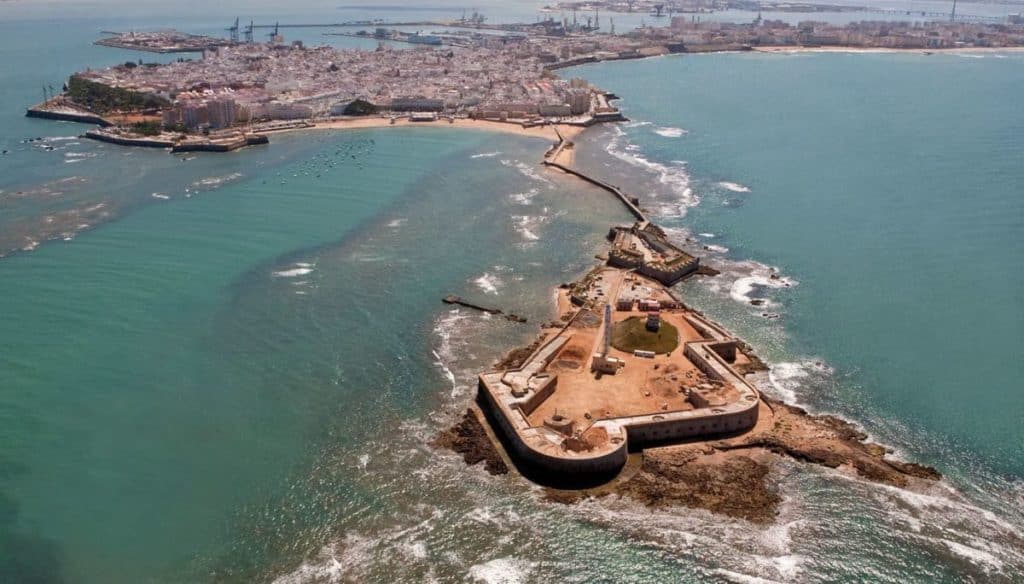 Castle of San Sebastián in Cádiz