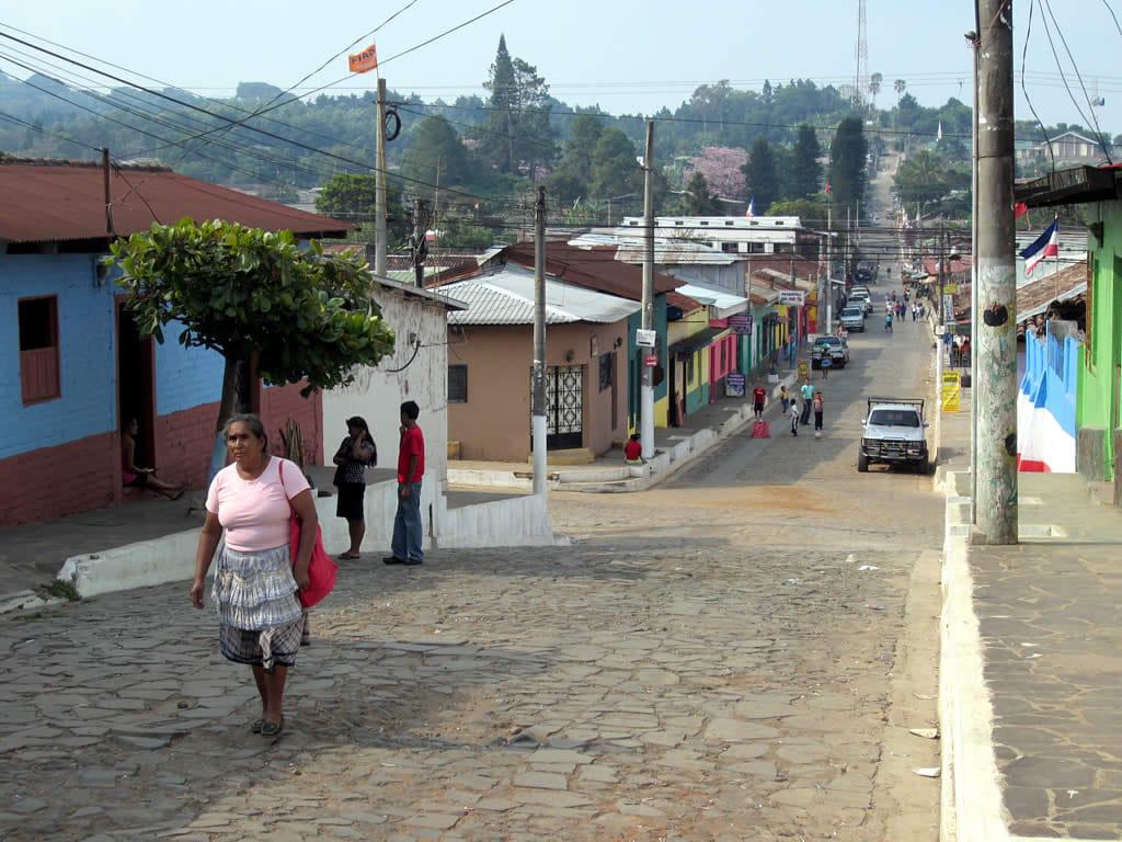 A street in Ataco village on the Ruta de las Flores
