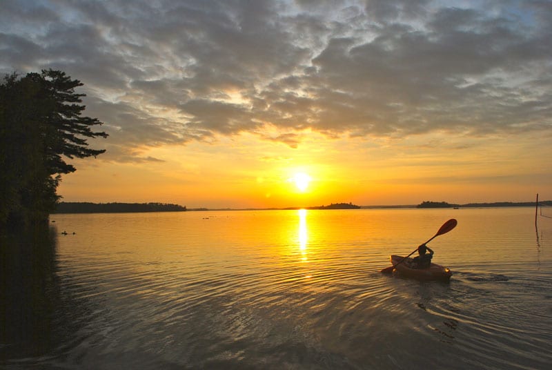 Kayaking on the Lake