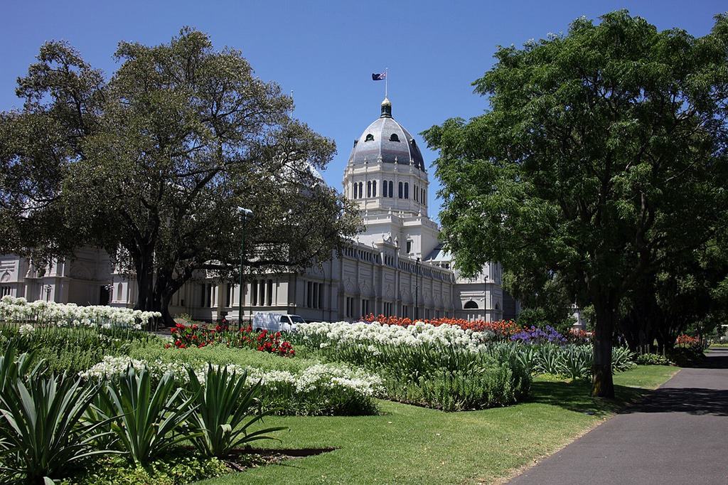 the Royal Exhibition Building
