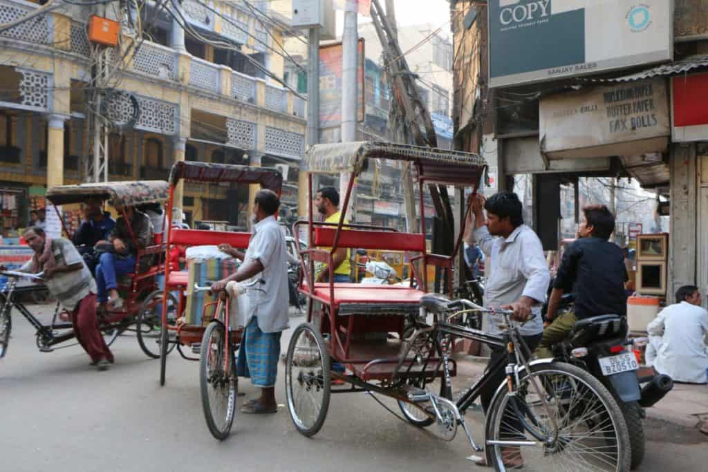 Rickshaws at Chandni Chowk