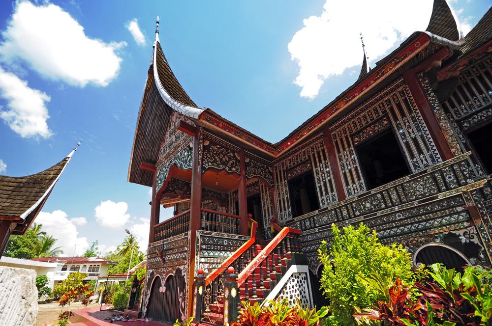 Rumah Gadang Or Big House In Padang, West Sumatra