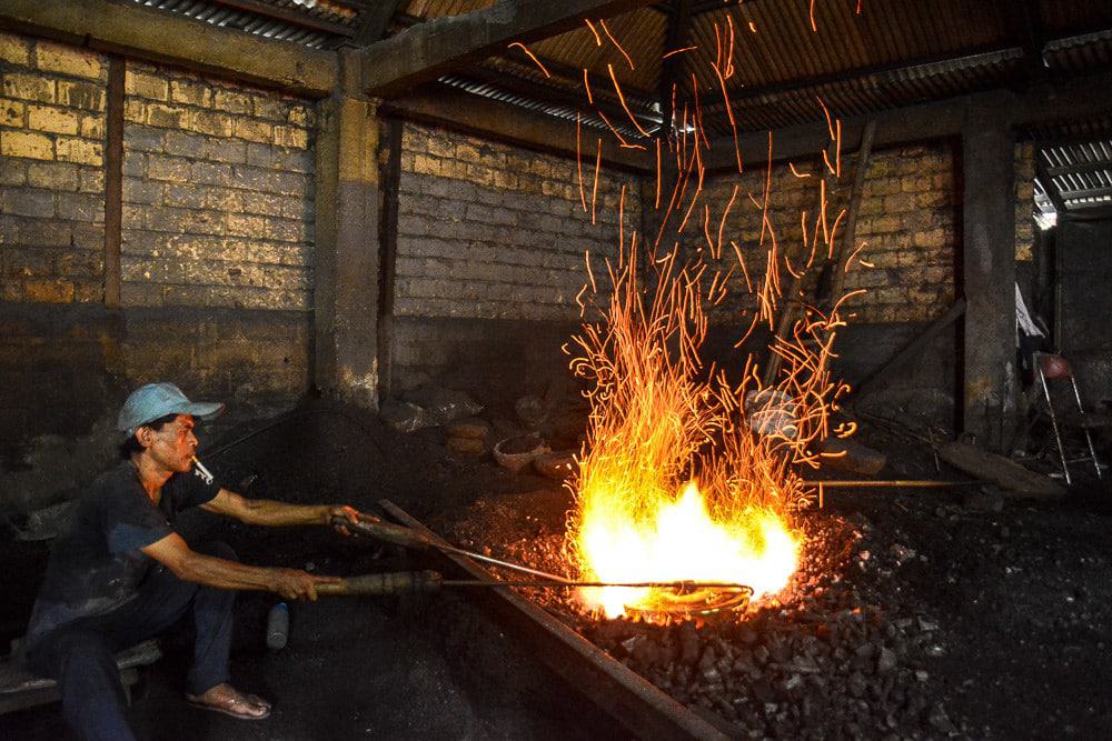 Traditional Gong Maker In Bogor