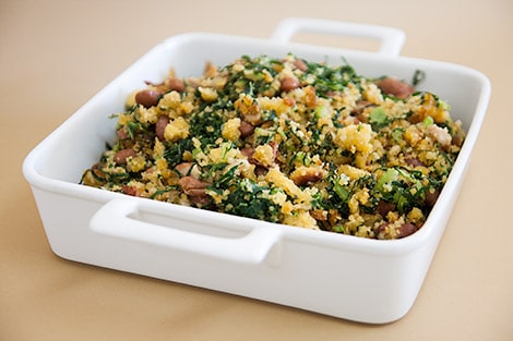 Migas De Broa Com Couves