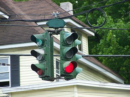 Upside-Down Traffic Signal