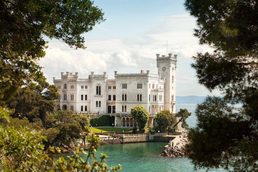 f Miramare castle, Trieste, Italy
