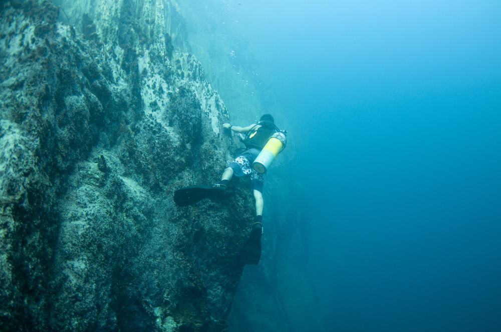 Underwater Mountains in Barracuda Lake