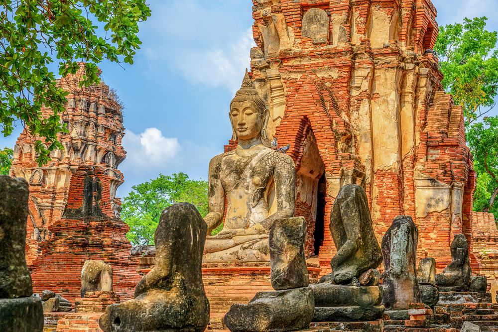 at Mahathat temple, Ayutthaya