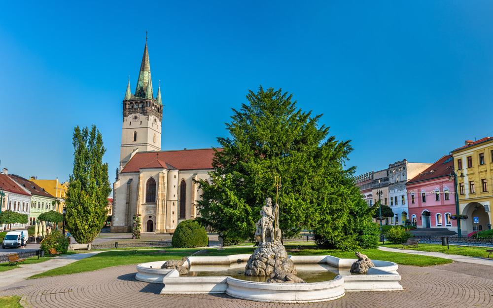 Neptune Fountain, Presov