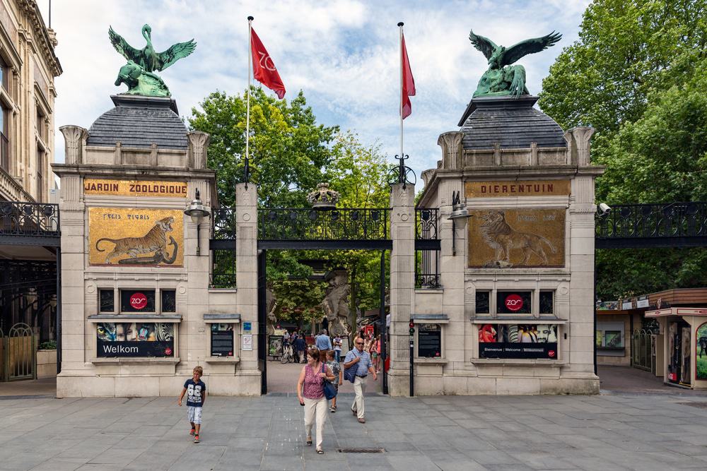 Entrance of the Antwerp Zoo
