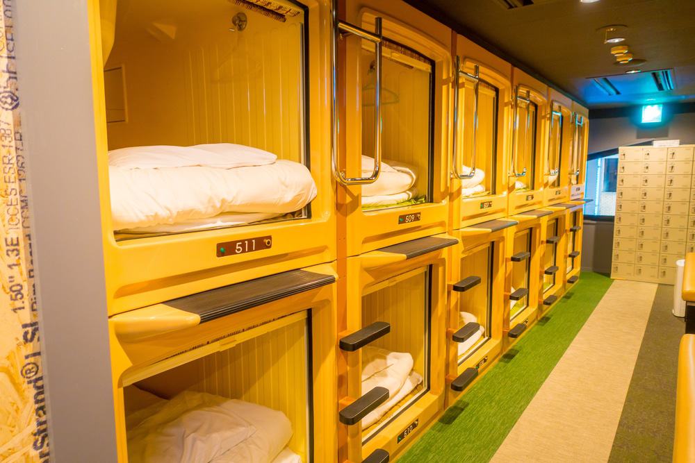 Capsule Hotel in Tokyo