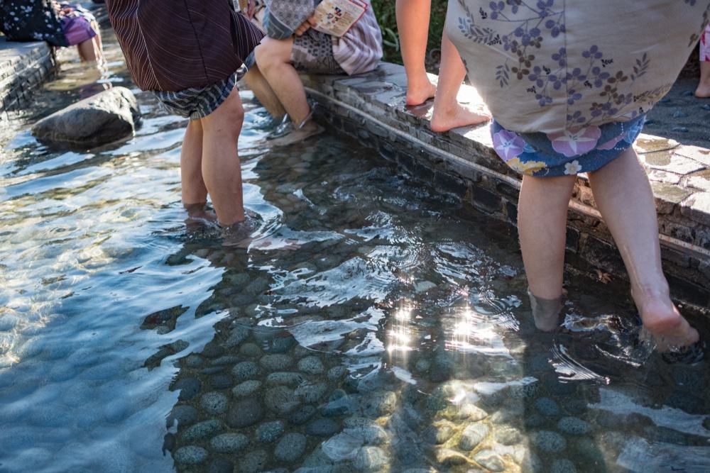 Foot bath in Tokyo, Japan