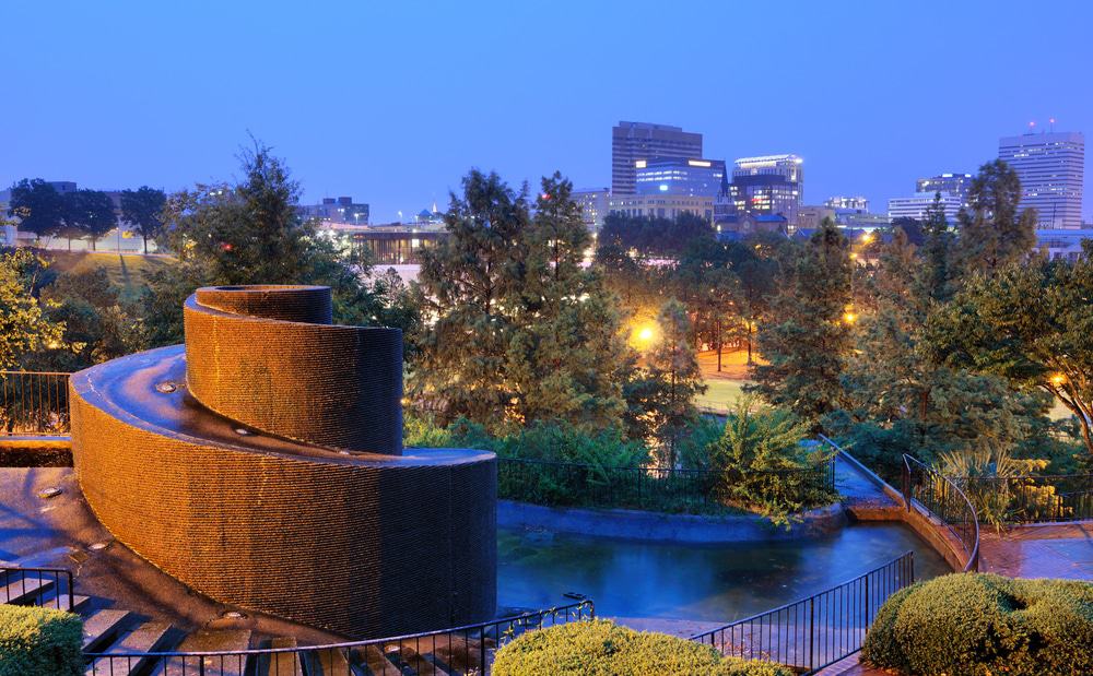 Columbia, South Carolina from FInlay Park