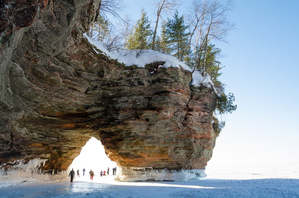 Apostle Islands National Lakeshore on Lake Superior in northern Wisconsin