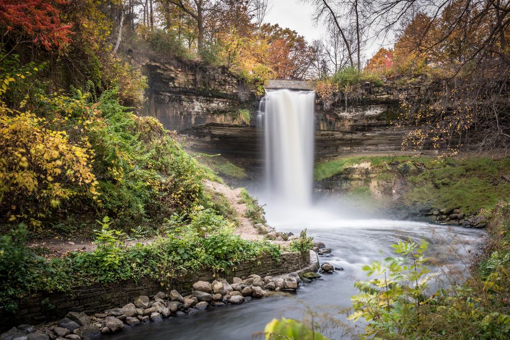 Minnehaha Falls in Minneapolis, Minnesota