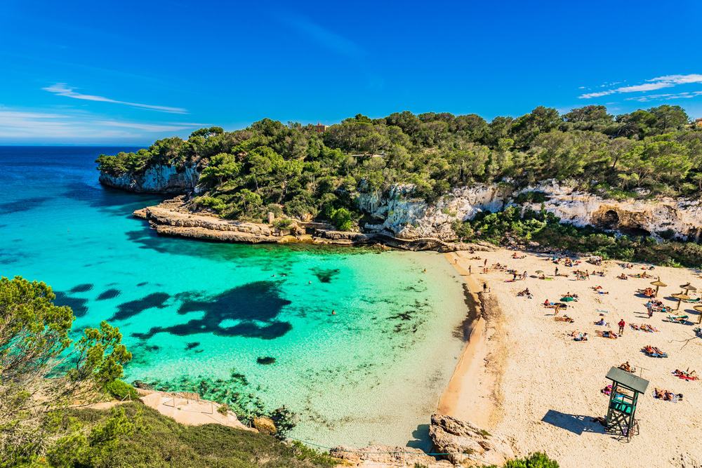 Santanyi Beach In Mallorca, Balearic Islands Spain