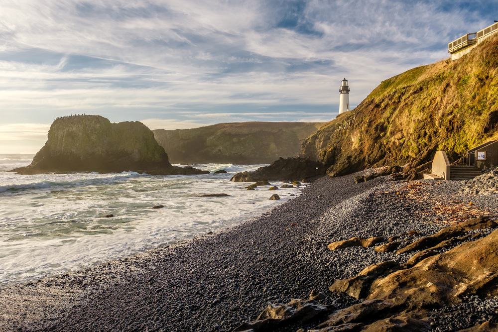 Yaquina Head Light and Cliffs