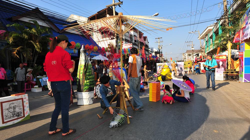 San kamphaeng Road, Chiang Mai