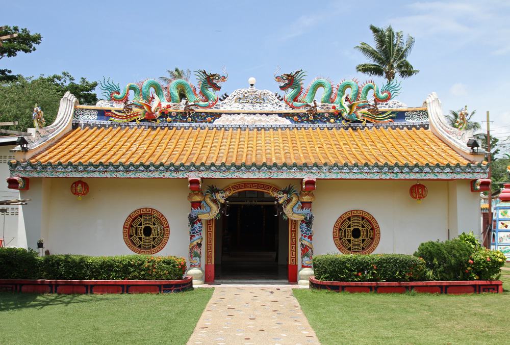 Hainan Chinese Temple in Nathon town Koh Samui, Thailand