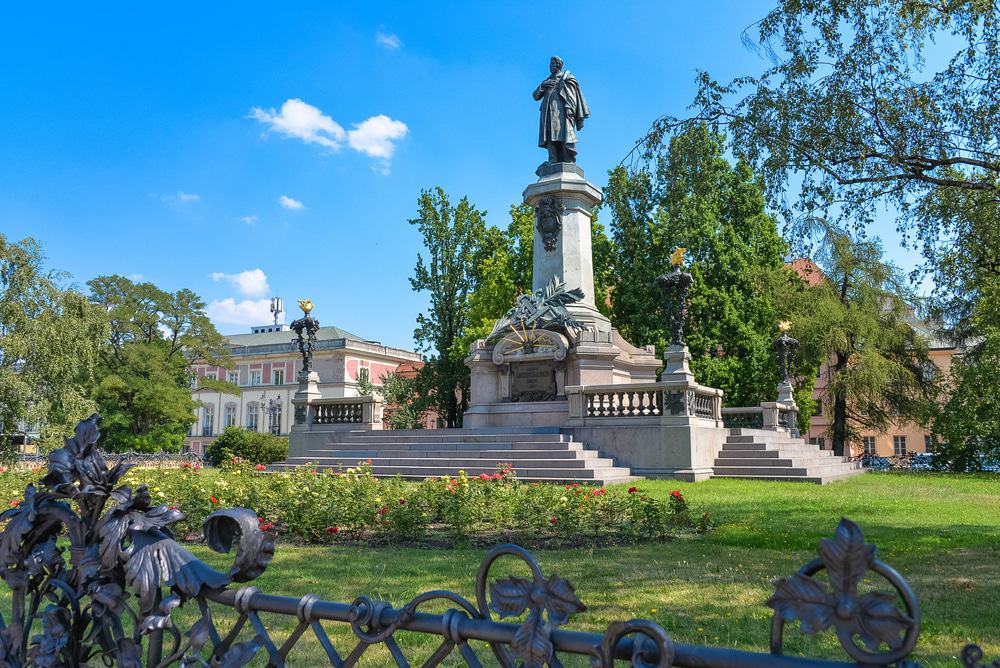 Adam Mickiewicz Monument Along The Royal Route, Warsaw