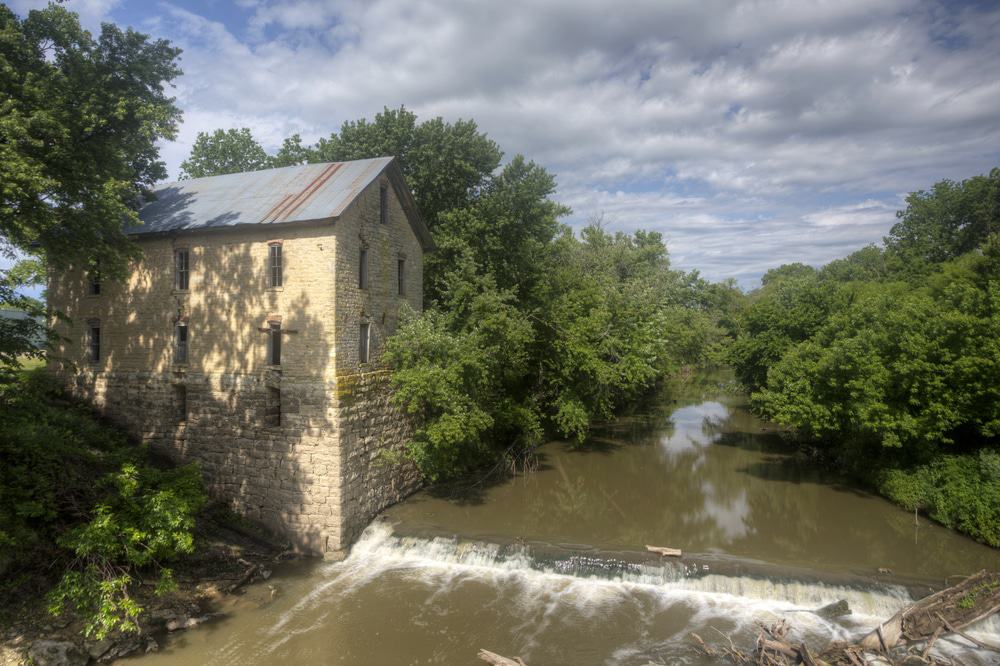 Drinkwater & Schriver Mill in Cedar Point, Kansas