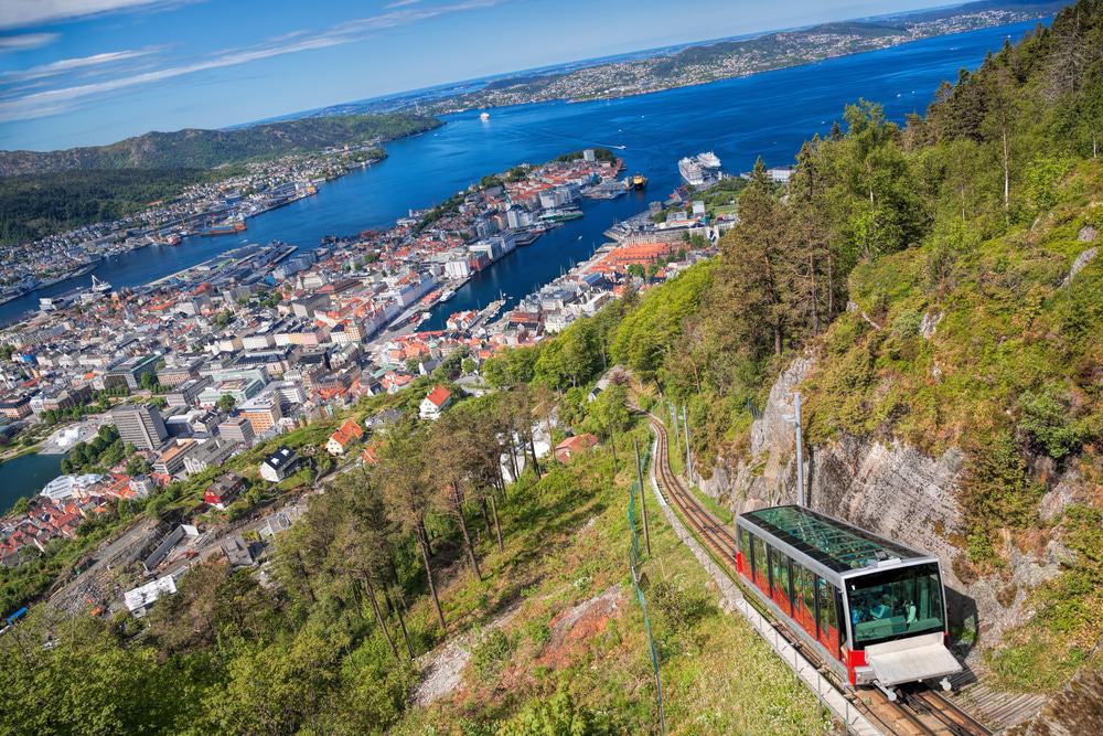 Fløyen and the Fløibanen Funicular