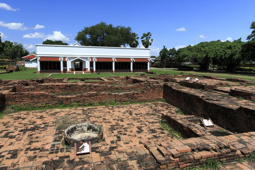 Portuguese village, the ruins of the old settlement in Ayutthaya, Thailand