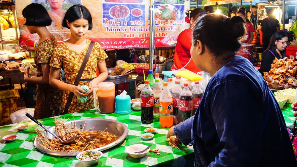 Night Market, Kanchanaburi
