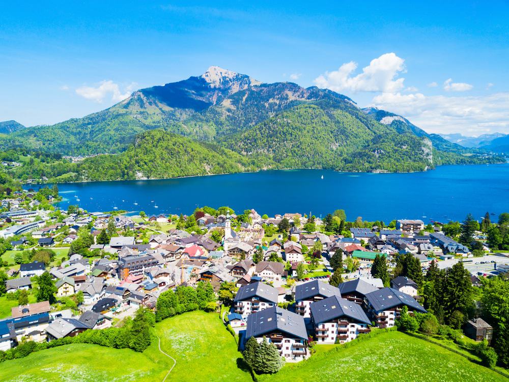 St. Gilgen and Wolfgangsee lake, Salzkammergut Region, Austria