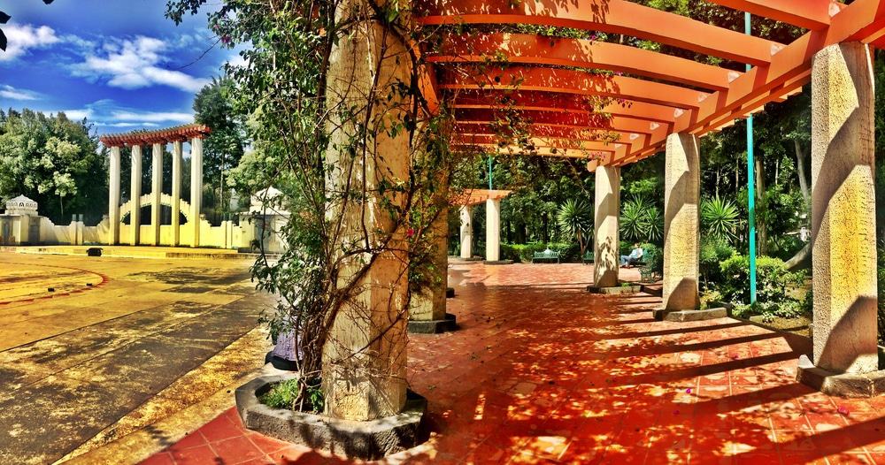 Mexico Park in the Condesa Neighborhood of Mexico City