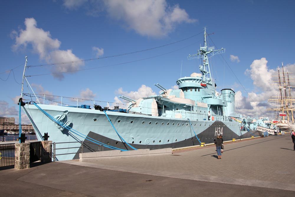 ORP Błyskawica, Gdynia
