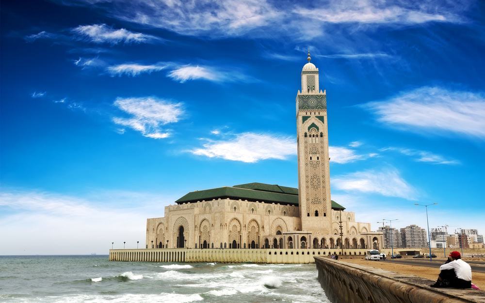 The Hassan II Mosque in Casablanca, Morocco