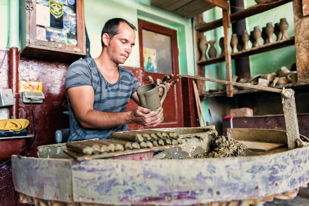 Potter in the Village of Marginea