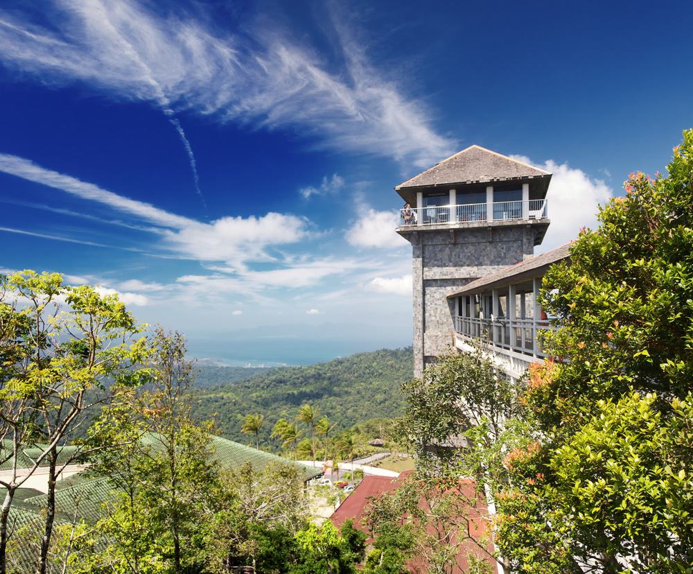 Viewpoint at the top of Gunung Raya