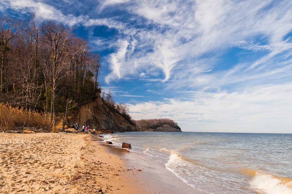 Chesapeake Bay at Calvert Cliffs State Park, Maryland