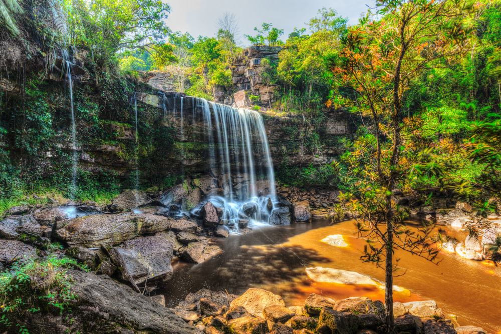 Popokvil Waterfall, Bokor National Park, Cambodia