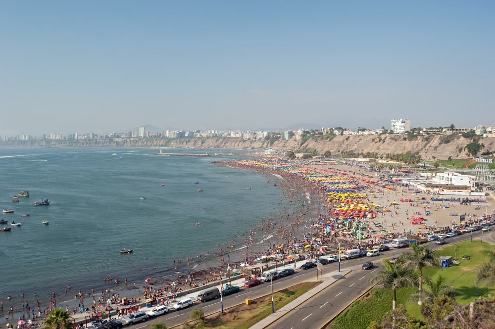 Beach in Lima, Peru