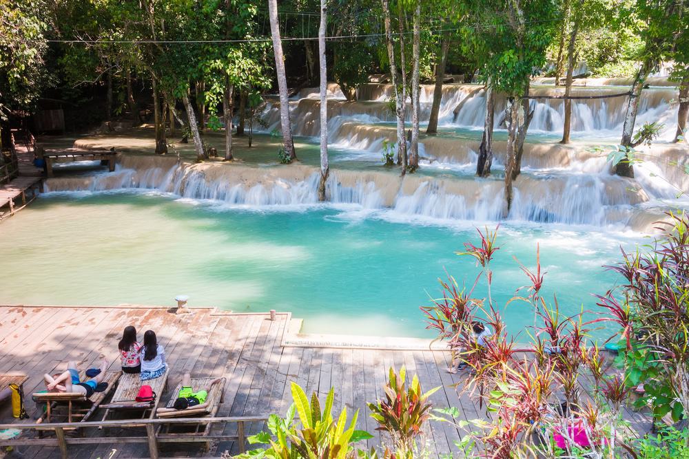 Tad Sae Waterfall, Laos