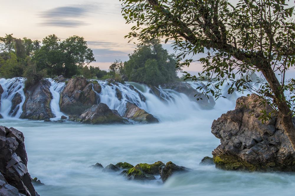 Li Phi Waterfall, Laos