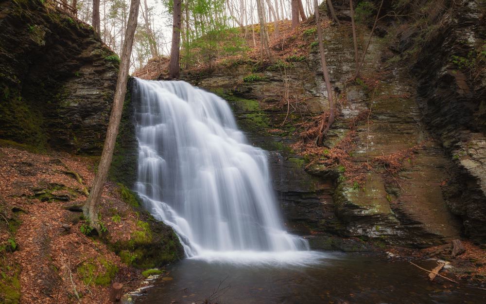 Bridal Veil Falls, Bushkill Falls, Pocono Mountains