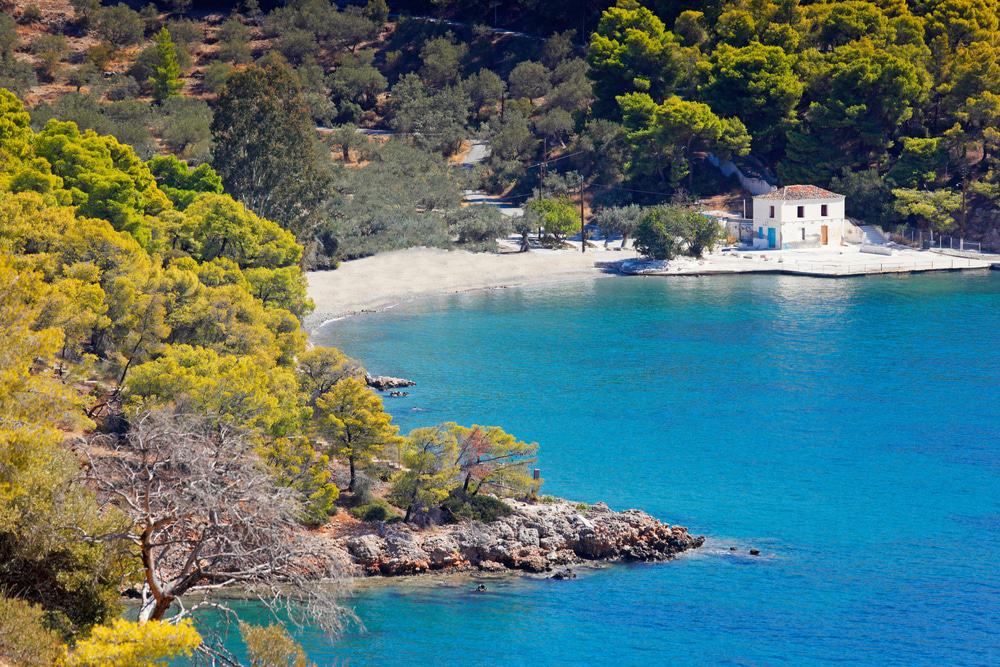 Monastery Beach, Poros