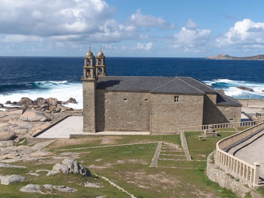 Santuario de la Virgen de la Barca (Virgin of boat Sanctuary) in Muxia
