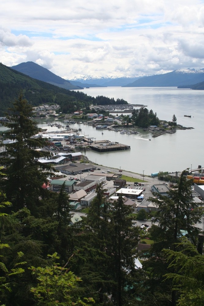 Wrangell Alaska from Mt. Dewey Overlook