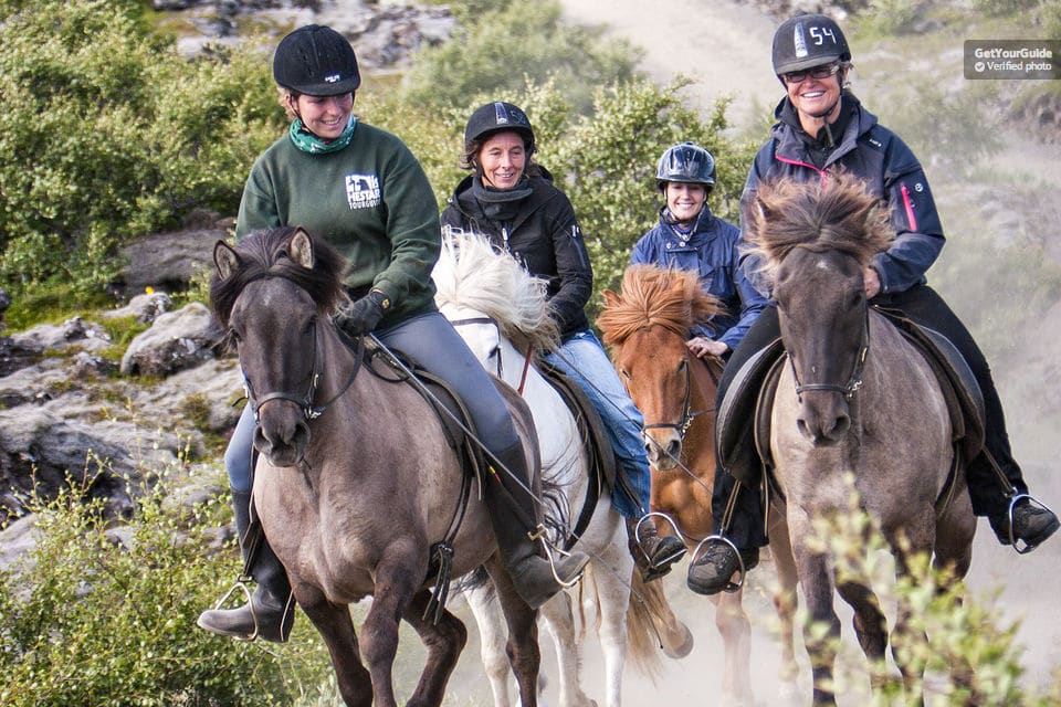 Icelandic Horse Riding Tour In Lava Fields