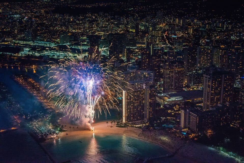 Night Lights & Fireworks Helicopter Tour