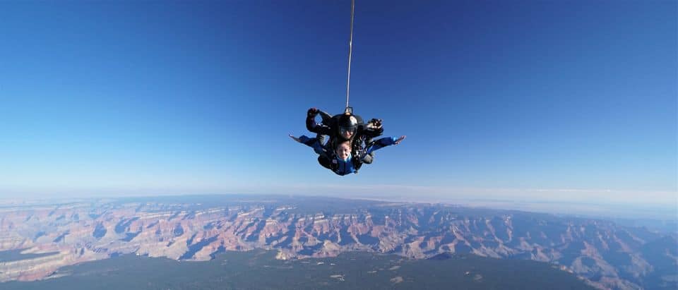 Tandem Skydive At The Grand Canyon