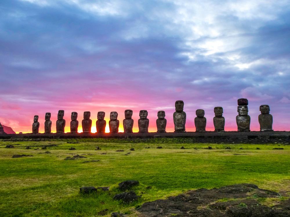 Tongariki Sunset