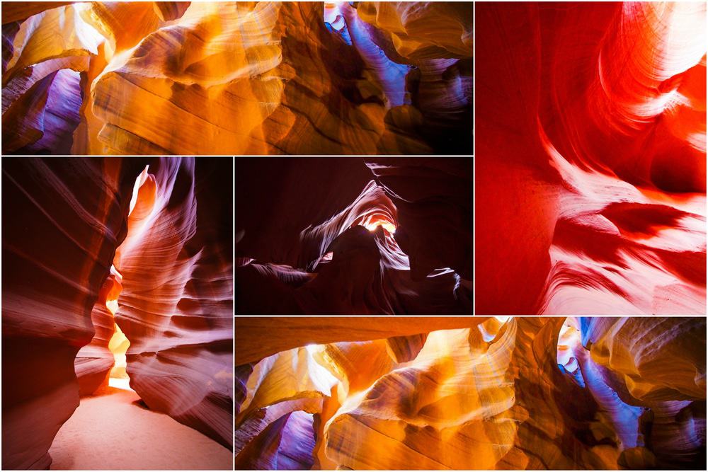 Antelope Canyon Collage